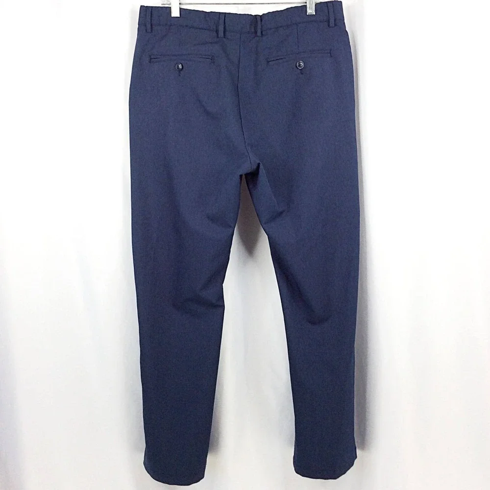 Greg Norman Performance Stretch Golf Pants Men's 38x32 Navy Blue Comfort Waist